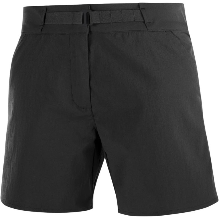 Black Salomon Outrack Women's Running Shorts | IE FZ7385